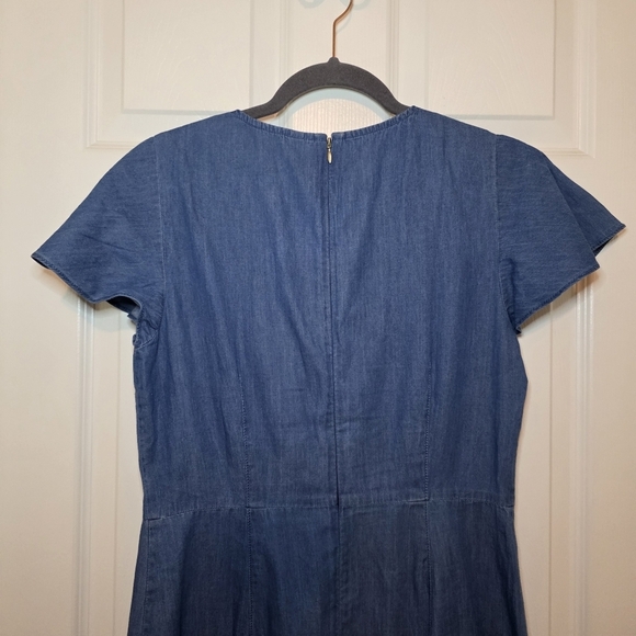 NWT Draper James chambray faux wrap dress Sz 6 - Picture 7 of 11